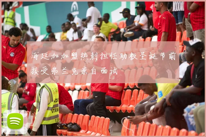 海廷加加盟热刺担任助教圣诞节前接受弗兰克亲自面试